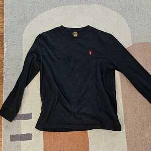 Polo Ralph Lauren Black V neck T Shirt